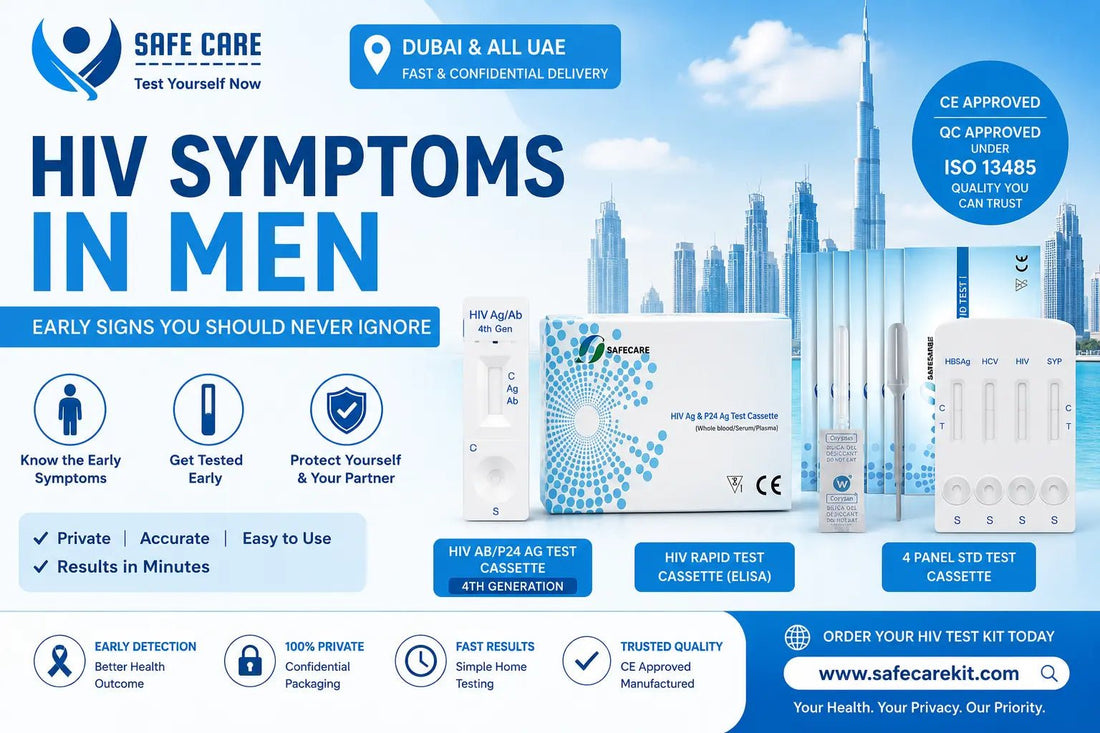 HIV Symptoms in Men: Early Signs of HIV and When to Get Tested in Dubai (2026) - Safe Care Kit
