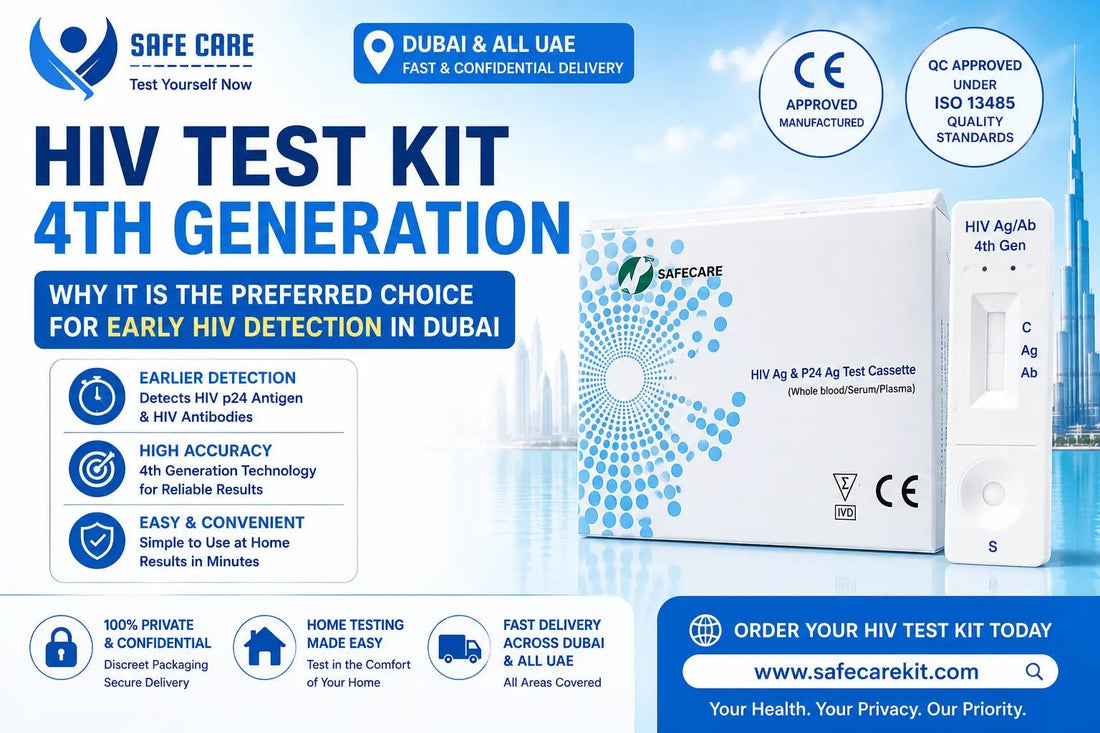 HIV Test Kit 4th Generation in Dubai: Why It Is the Best Choice for Early HIV Detection (2026) - Safe Care Kit