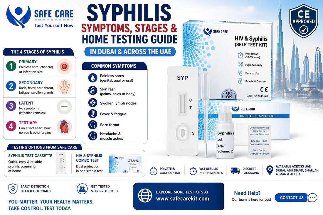 Syphilis Symptoms, Stages and Home Testing Guide in Dubai - Safe Care Kit