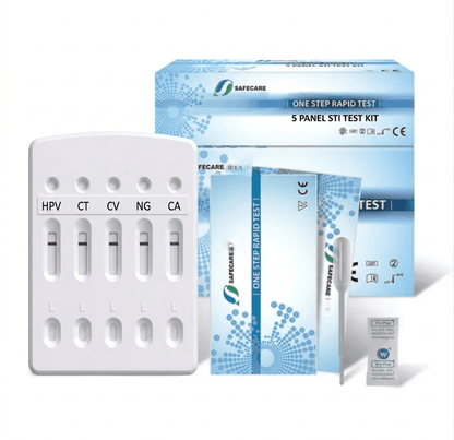 5-in-1 STD test kit for easy and accurate multi-target infection screening at home.