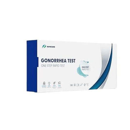 Gonorrhea rapid test cassette device for quick and reliable personal health checks.