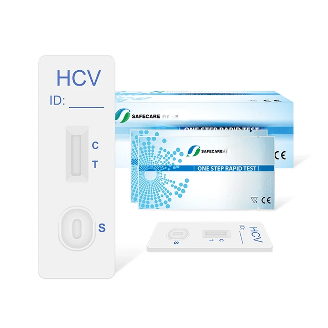Hepatitis C (HCV) antibody rapid test cassette for rapid self-screening.