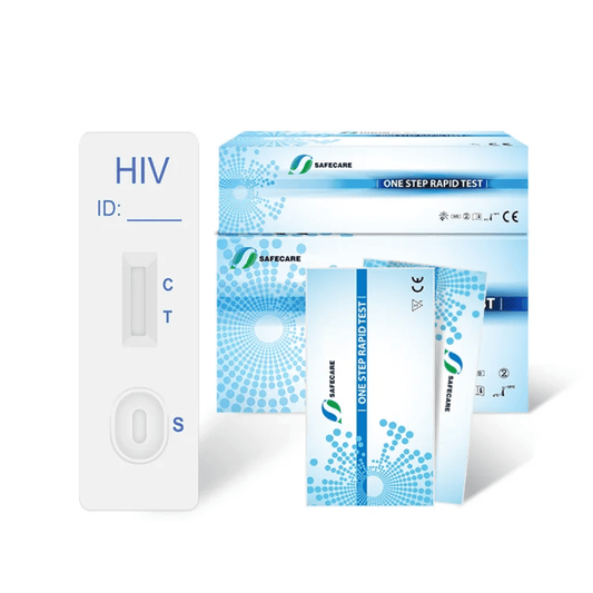 Standard HIV rapid test cassette device for highly sensitive personal screening using ELISA technology.