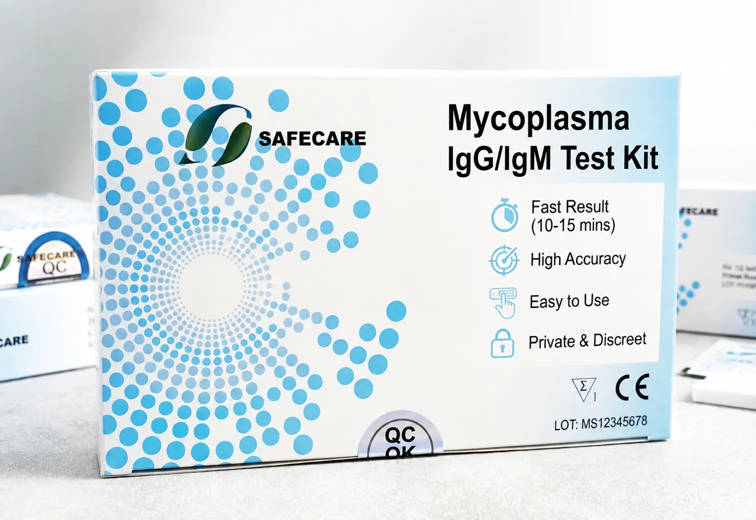 Mycoplasma IgG and IgM antibody rapid test cassette for reliable laboratory-grade screening at home.