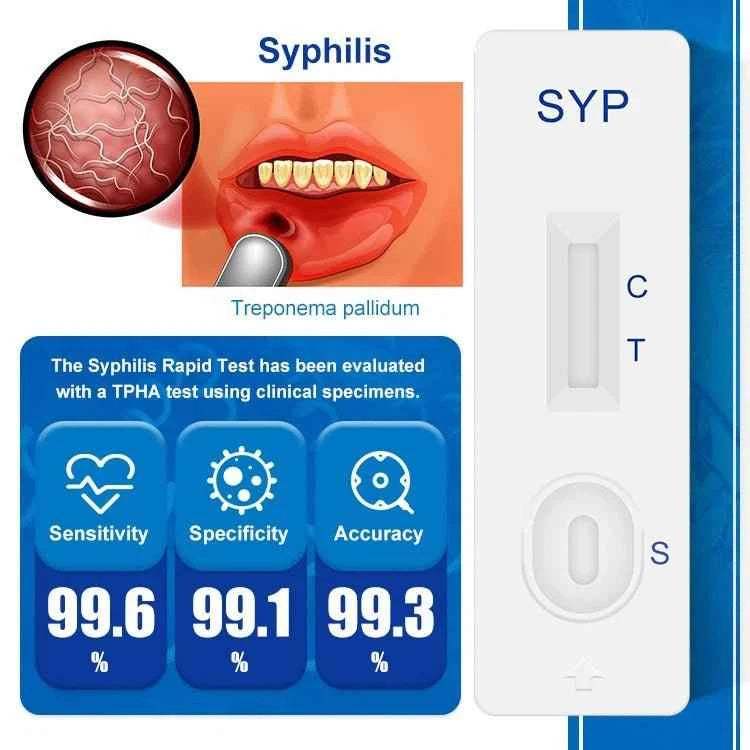 Safe Care Kit Syphilis rapid test cassette for fast, accurate, and confidential at-home syphilis screening in Dubai, UAE.